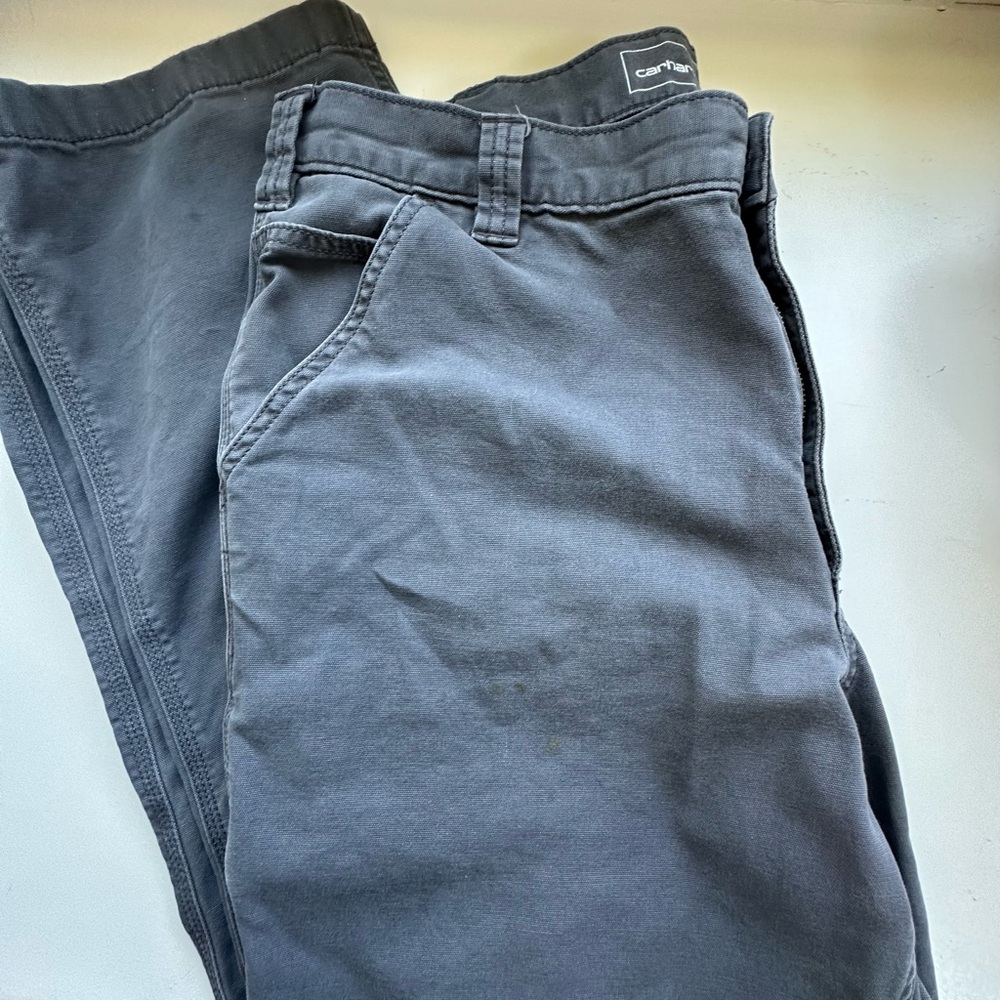 Carhartt Gray canvas Workwear Pocket Pant. 36x34. - Picture 6 of 8